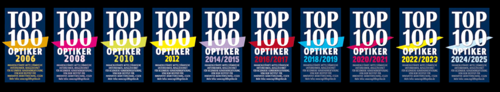 TOP 100 Optiker seit 18 Jahren
